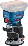 ブラシレスモーターを搭載したBosch GKF 18V-8 コードレスパームルーター。