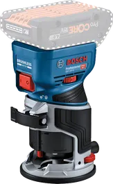 ブラシレスモーターを搭載したBosch GKF 18V-8 コードレスパームルーター。.