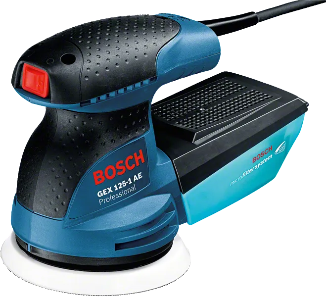 Bosch GEX 125-1 AE ランダムオービットサンダー（マイクロフィルター付き）.