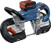 人間工学に基づいたハンドルを備えたBosch GCB 18V-127 コードレス バンドソー。.