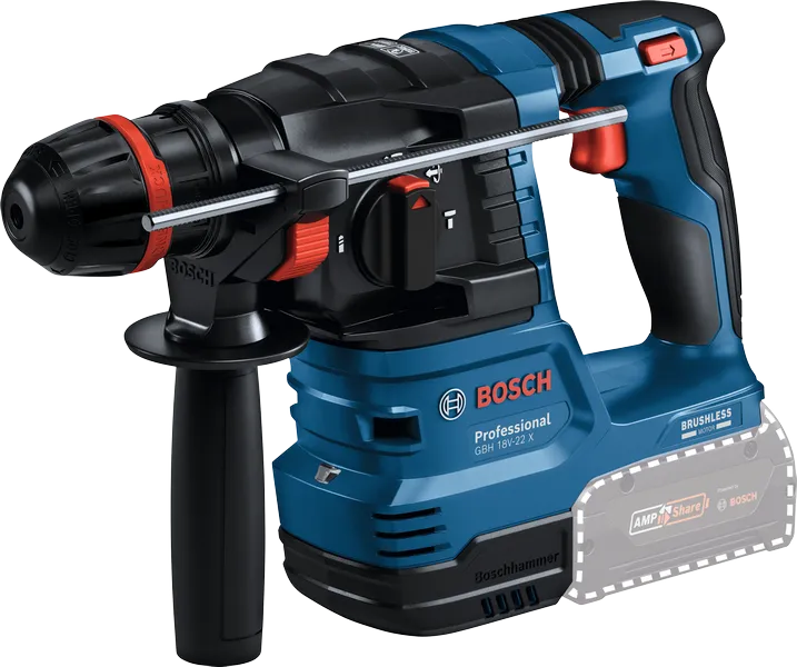 BOSCH ハンマードリルと備品 PRO GBH 18V-22 X コードレスハンマードリル（ONECHUCK） | Bosch