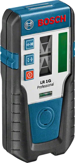Bosch LR 1G レーザー レシーバー、IP65 防塵・防滴仕様。.
