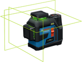 Bosch GLL 12V-100-33 CG レーザーレベルツール（緑色のビーム付き）。.