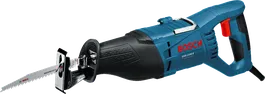 切断深さ 230 mm のBosch GSA 1100 E レシプロソー。.