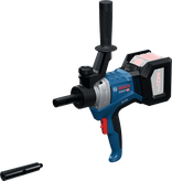 Bosch GRW 18V-120 コードレス泥ミキサー（ハンドル付き）。