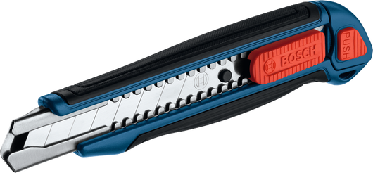 引き込み式刃を備えたBoschのユーティリティカッターナイフ。.