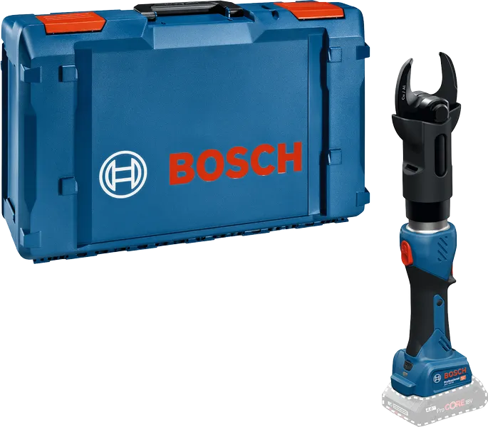 Bosch GKH 18V-50 コードレスパイプカッター（ケース付き）。