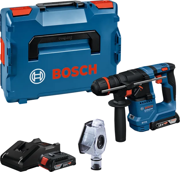 Bosch GBH 18V-18 回転ハンマードリル（ケース付き）。.