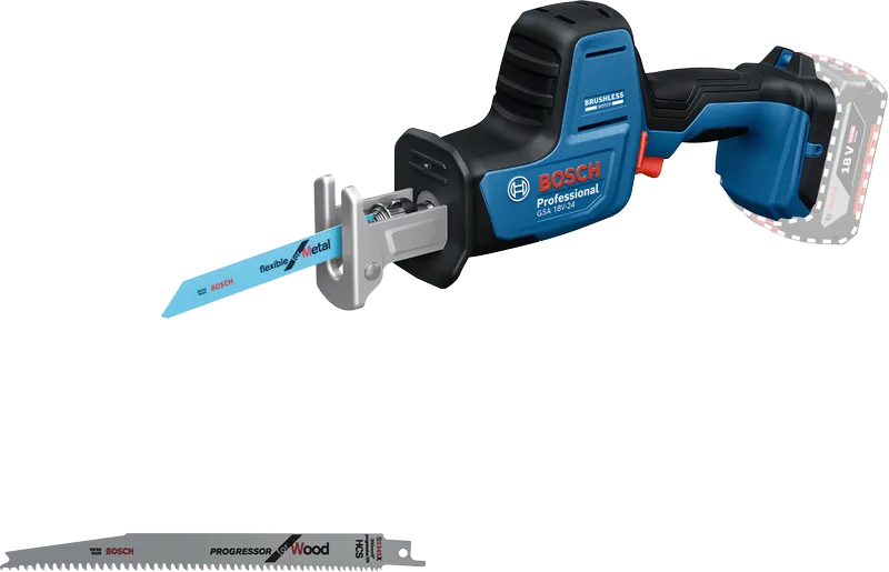 Bosch GSA 18V-24 コードレスレシプロソー（2 枚刃）.