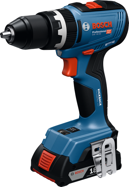 キックバックコントロールを備えたBosch GSB 18V-65 コードレスインパクトドリル。.