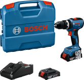 Bosch GSB 18V-65 コードレス ドリル (ケースとバッテリー付き)。.