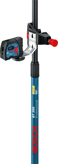 レーザーレベルツールを備えたBosch BT 350 伸縮ポール。