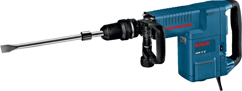 Bosch GSH 11 E 解体ハンマー（チゼルアタッチメント付き）.