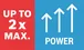 最大出力2倍.