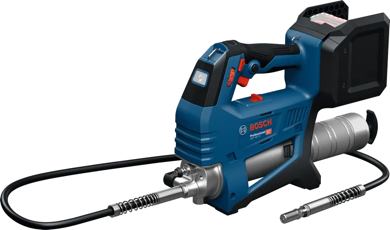 ホースが付属したBosch GFP 18V-10 コードレス グリース ガン。.