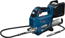ホースが付属したBosch GFP 18V-10 コードレス グリース ガン。