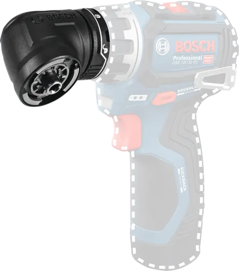 Bosch GFA 12-W FlexiClick ドリル用角度アダプター。