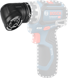 Bosch GFA 12-W FlexiClick ドリル用角度アダプター。