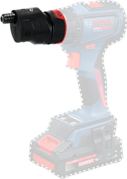 コードレス ドリル用のBosch GFA 18-E FlexiClick アダプター。