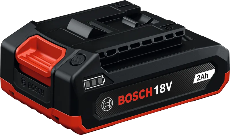 Bosch18V 2Ah コードレス工具用バッテリーパック。