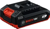 Bosch18V 2Ah コードレス工具用バッテリーパック。