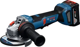 18V バッテリー搭載のBosch GWS18V-11PS アングルグラインダー。.