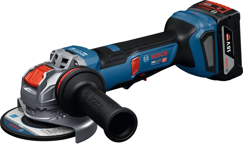 X-LOCK システムを搭載したBosch GWX18V-11PS アングルグラインダー。.