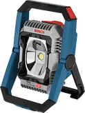 Bosch GLI18V-3000 コードレス現場ライト、調整可能なスタンド。.