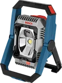 Bosch GLI18V-3000 コードレス現場ライト、調整可能なスタンド。.