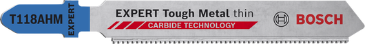 EXPERT Tough Metal thin T118AHM ジグソー ブレード Bosch EXPERT Tough Metal T118AHM ジグソーブレード、超硬歯。.