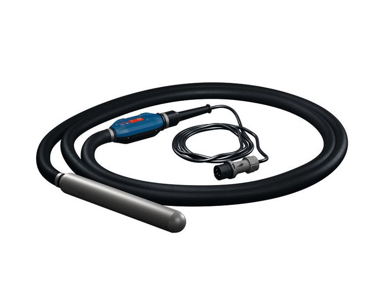 フレキシブルホース付きBosch GDI59-500コンクリートバイブレーター。