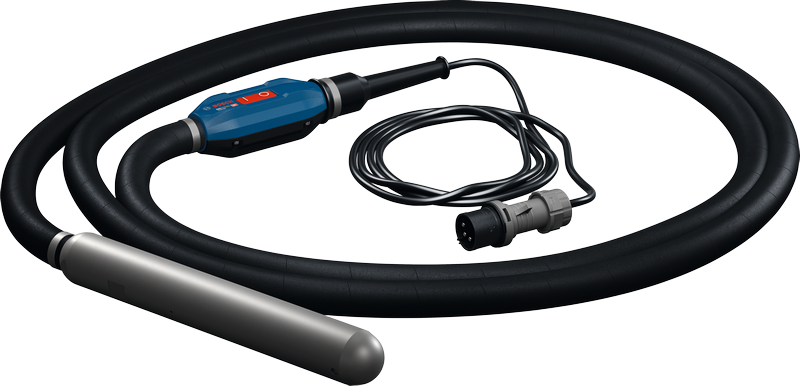 フレキシブルホース付きBosch GDI59-500コンクリートバイブレーター。