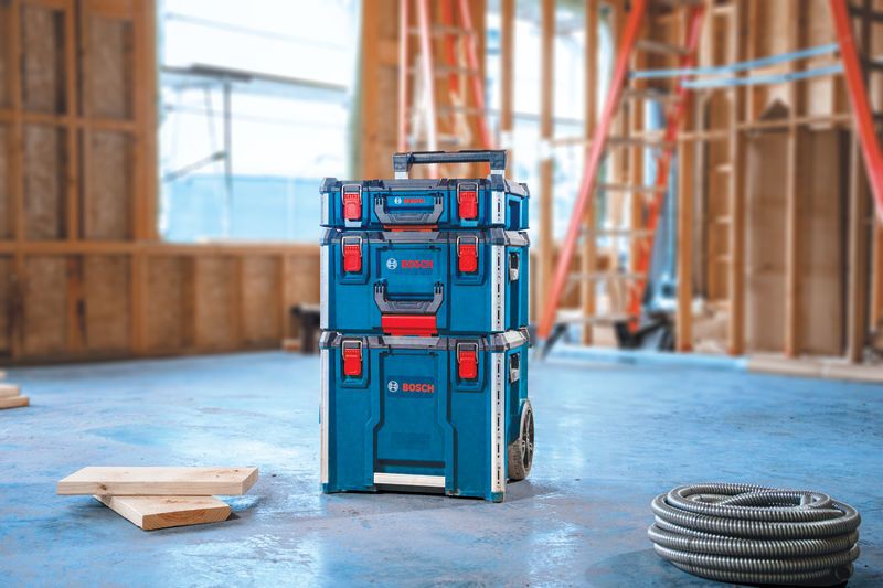 Bosch L-Boxx Contractor の車輪付き工具収納システム。.