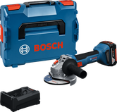 BoschGWS 18V-8 アングルグラインダー（ケースと充電器付き）。