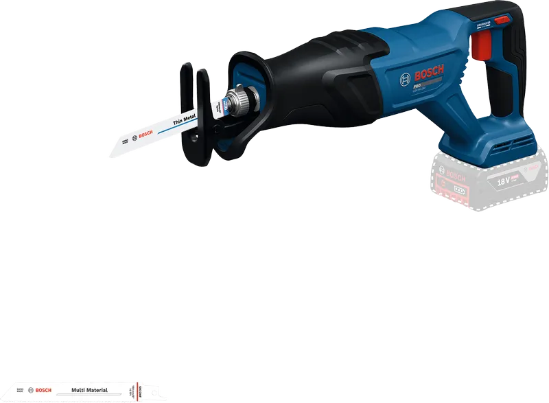 Bosch GSA 18V-28 ブレード付きレシプロソー。