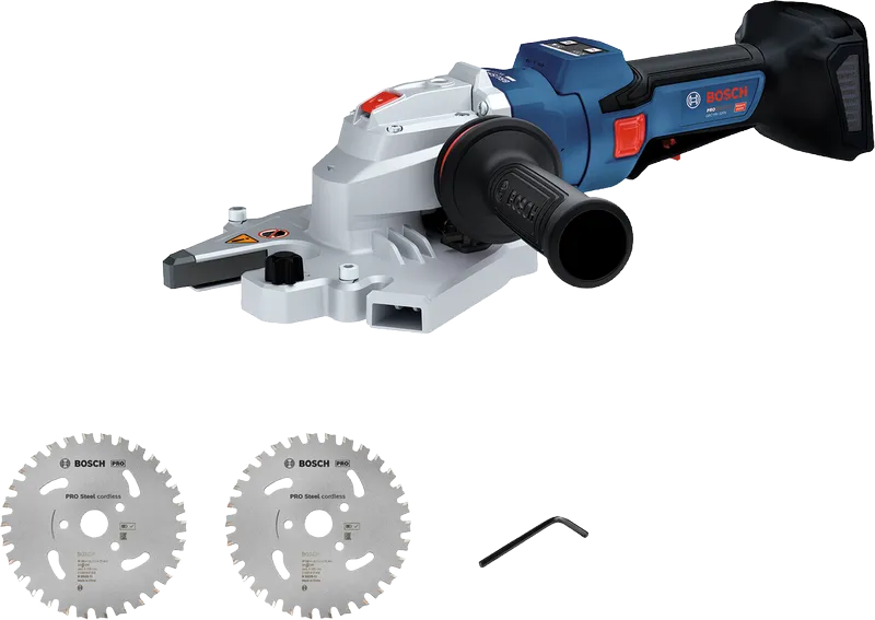 Bosch GBC18V-32PS コードレス金属鋸（ブレード付き）。