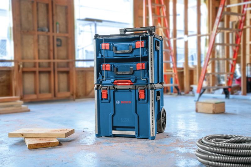 BoschL-BOXX コントラクターラック2 キャリングケースシステム。