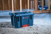 建設現場に設置されたBoschのL-BOXX作業用コンテナ。