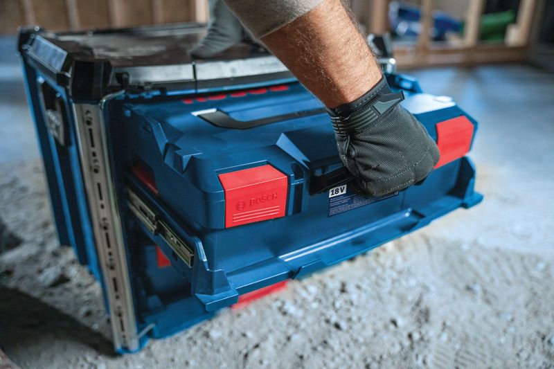 BoschL-BOXX コントラクターラック2 キャリングケースシステム。