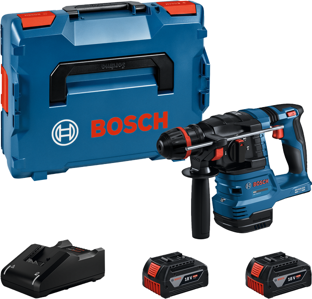 Bosch GBH 18V-22 回転ハンマードリルセット（バッテリー付き）。
