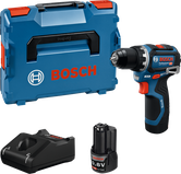 BoschGSR 10.8V-32 コードレスドリルセット（バッテリー付き）。