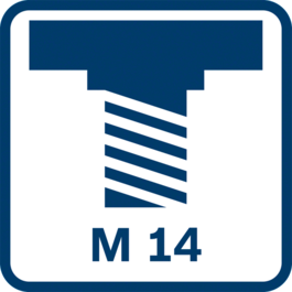 スピンドル径：M14 