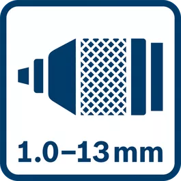 金属チャック：把握範囲：1.0～13.0mmΦ 