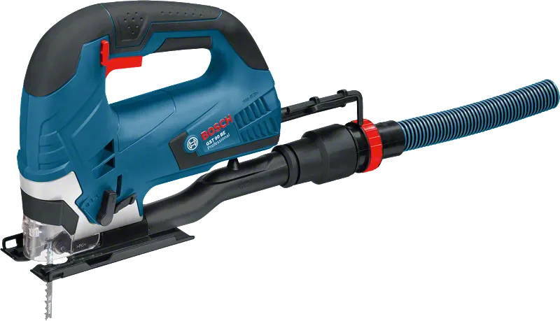 Bosch GST 90 BE ジグソー（集塵アタッチメント付き）.