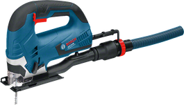 Bosch GST 90 BE ジグソー（集塵アタッチメント付き）.