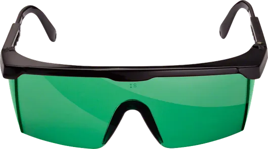 Boschのレーザーゴーグル。レーザーを見るための緑色になっています。.