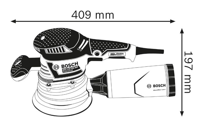 【大幅値下げ】BOSCH ランダムアラシヨンサンダー 消耗品多数 GEX125-1吸塵ランダムアクションサンダー | ボッシュ