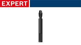 黒いボッシュプロフェッショナルのツールが白い背景に置かれています。