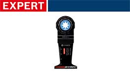 黒いボッシュプロフェッショナルのツール、円形のヘッドが特徴。