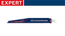 青いBosch Expertの金属用のノコギリ刃が表示されています。